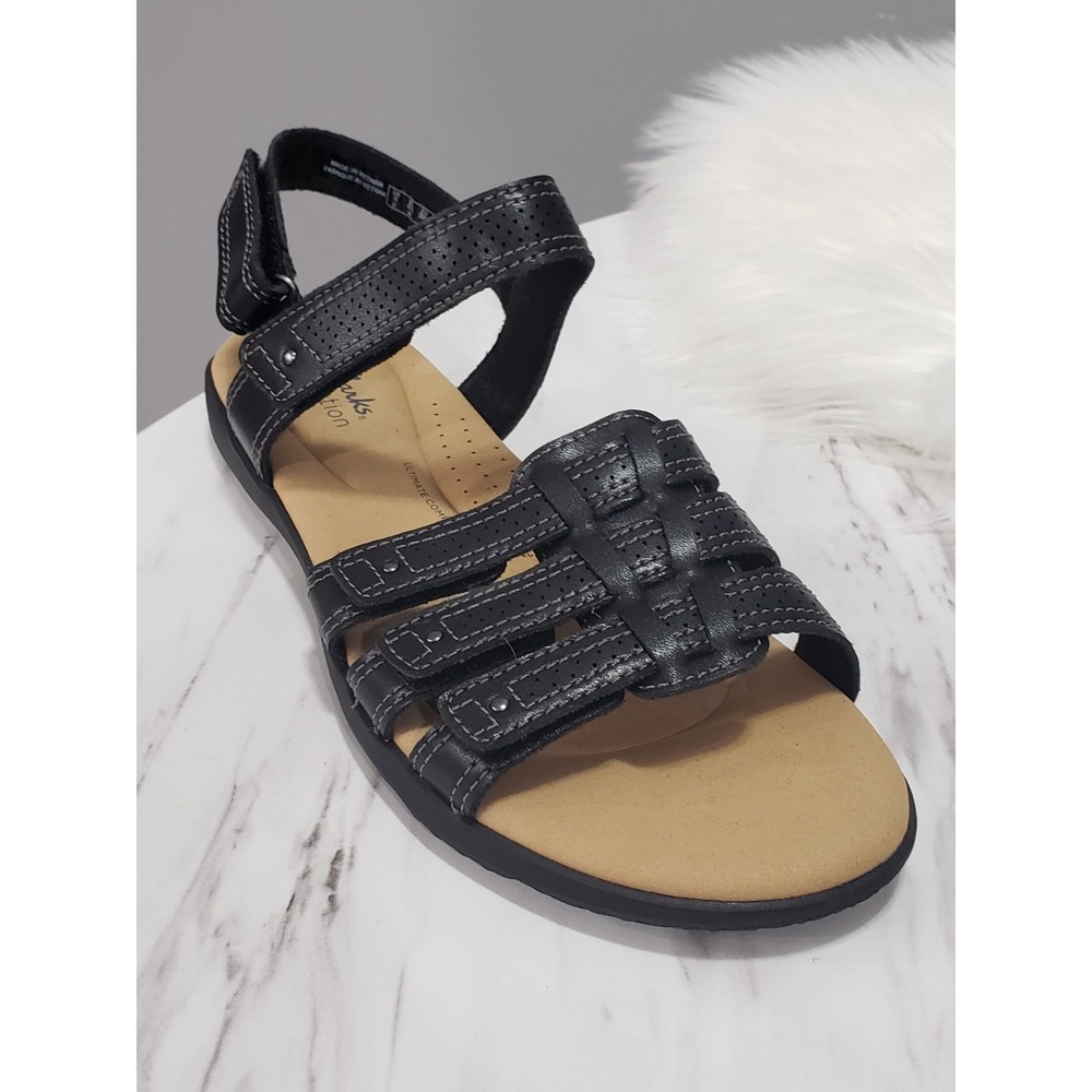 NEW SIZE 8.5 WIDE NO BOX Clarks Elizabelle Kay Sandals‎ strappy ankle strap